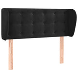 Vidaxl hoofdbord met randen 83x23x78 88 cm fluweel zwart