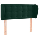 Vidaxl hoofdbord met randen 83x23x78 88 cm fluweel donkergroen