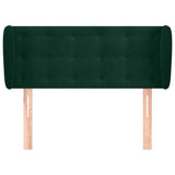 Vidaxl hoofdbord met randen 83x23x78 88 cm fluweel donkergroen