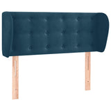 Vidaxl hoofdbord met randen 83x23x78 88 cm fluweel donkerblauw