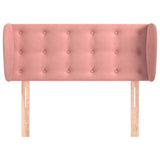 Vidaxl hoofdbord met randen 83x23x78 88 cm fluweel roze
