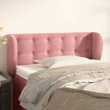 Vidaxl hoofdbord met randen 93x23x78 88 cm fluweel roze