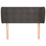 Vidaxl hoofdbord met randen 103x23x78 88 cm fluweel donkergrijs