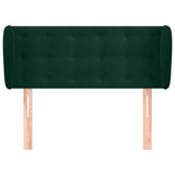 Vidaxl hoofdbord met randen 103x23x78 88 cm fluweel donkergroen