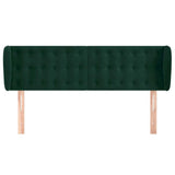 Vidaxl hoofdbord met randen 147x23x78 88 cm fluweel donkergroen