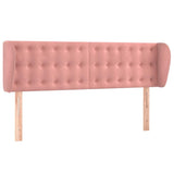 Vidaxl hoofdbord met randen 147x23x78 88 cm fluweel roze