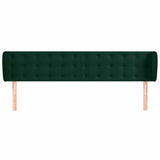 Vidaxl hoofdbord met randen 163x23x78 88 cm fluweel donkergroen