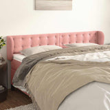 Vidaxl hoofdbord met randen 163x23x78 88 cm fluweel roze