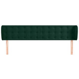 Vidaxl hoofdbord met randen 183x23x78 88 cm fluweel donkergroen
