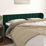Vidaxl hoofdbord met randen 183x23x78 88 cm fluweel donkergroen