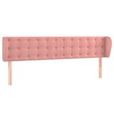 Vidaxl hoofdbord met randen 183x23x78 88 cm fluweel roze