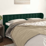 Vidaxl hoofdbord met randen 203x23x78 88 cm fluweel donkergroen