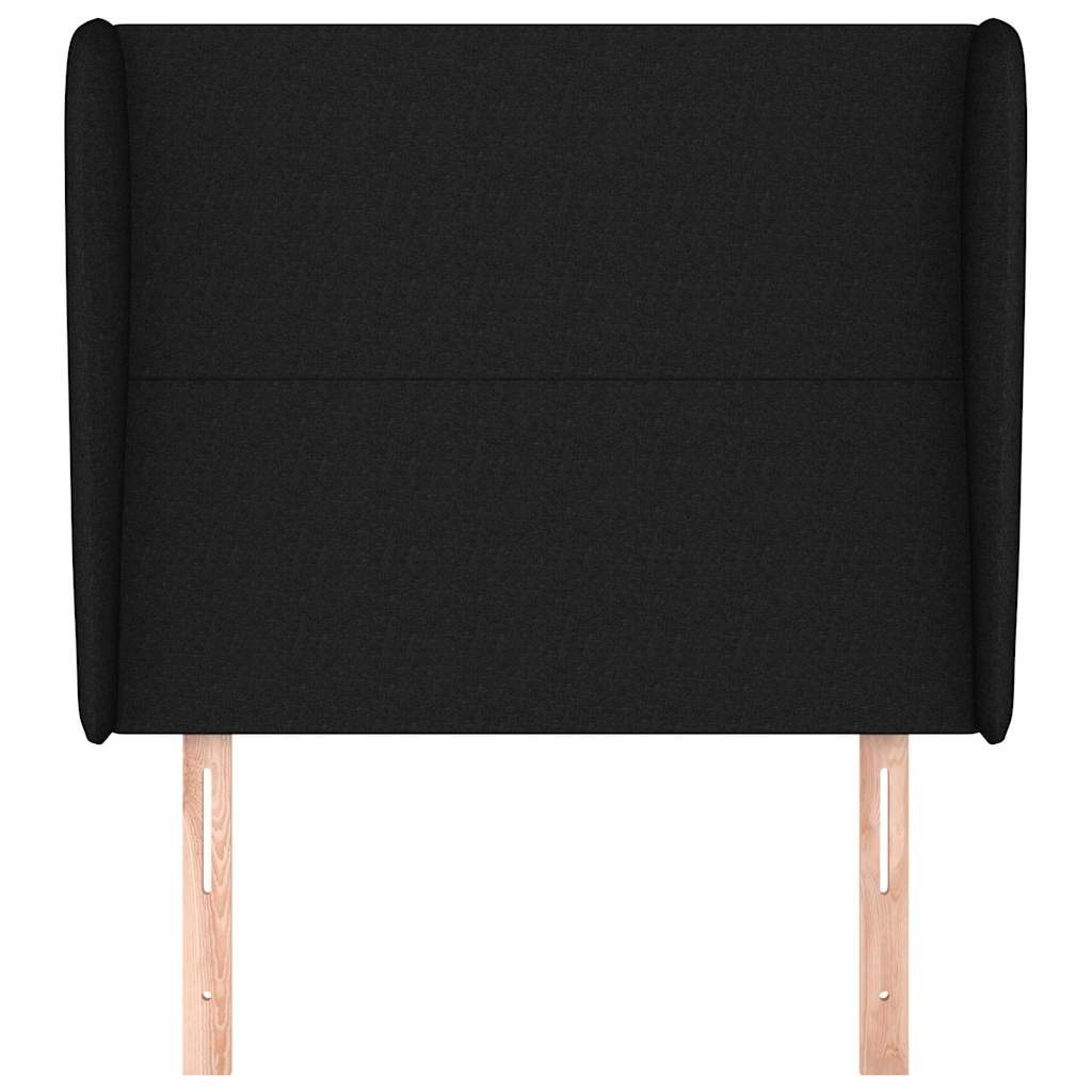 Vidaxl hoofdbord met randen 93x23x118 128 cm stof zwart