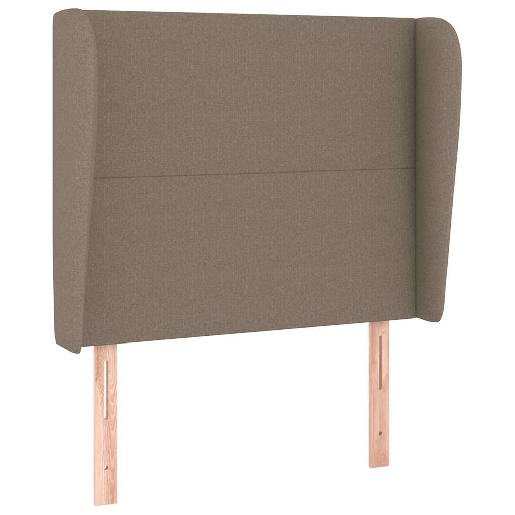 Vidaxl hoofdbord met randen 103x23x118 128 cm stof taupe