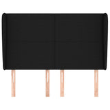Vidaxl hoofdbord met randen 147x23x118 128 cm stof zwart