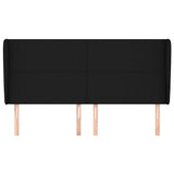 Vidaxl hoofdbord met randen 163x23x118 128 cm stof zwart