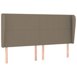 Vidaxl hoofdbord met randen 183x23x118 128 cm stof taupe