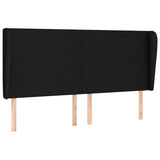 Vidaxl hoofdbord met randen 203x23x118 128 cm stof zwart
