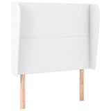 Vidaxl hoofdbord met randen 83x23x118 128 cm kunstleer wit