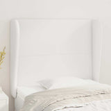 Vidaxl hoofdbord met randen 83x23x118 128 cm kunstleer wit