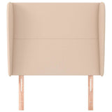 Vidaxl hoofdbord met randen 93x23x118 128 cm kunstleer cappuccinokleur
