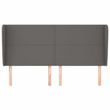 Vidaxl hoofdbord met randen 163x23x118 128 cm kunstleer grijs