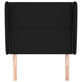 Vidaxl hoofdbord met randen 83x23x118 128 cm stof zwart