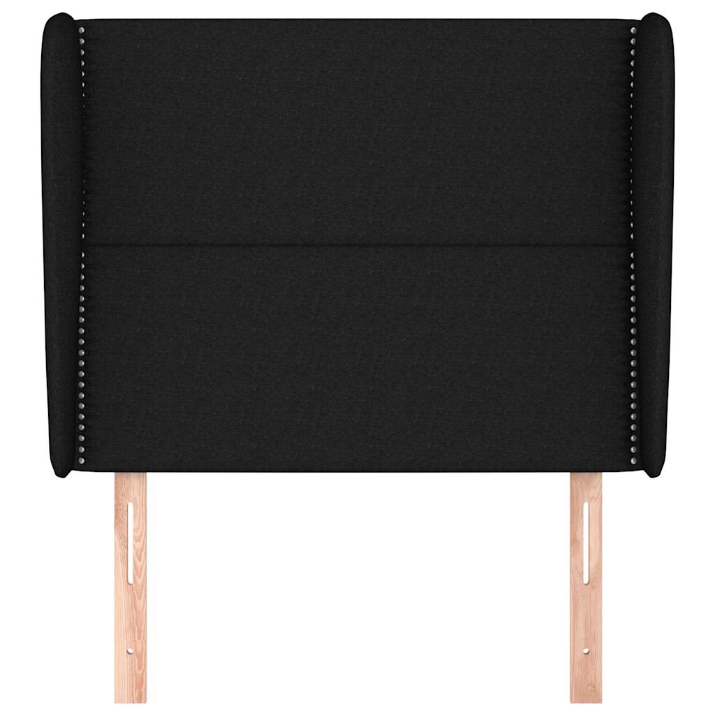 Vidaxl hoofdbord met randen 93x23x118 128 cm stof zwart