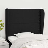 Vidaxl hoofdbord met randen 93x23x118 128 cm stof zwart