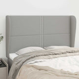 Vidaxl hoofdbord met randen 147x23x118 128 cm stof lichtgrijs