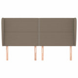 Vidaxl hoofdbord met randen 183x23x118 128 cm stof taupe