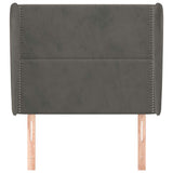 Vidaxl hoofdbord met randen 83x23x118 128 cm fluweel donkergrijs
