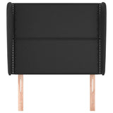 Vidaxl hoofdbord met randen 93x23x118 128 cm kunstleer zwart