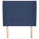 Vidaxl hoofdbord met randen 83x23x118 128 cm stof blauw