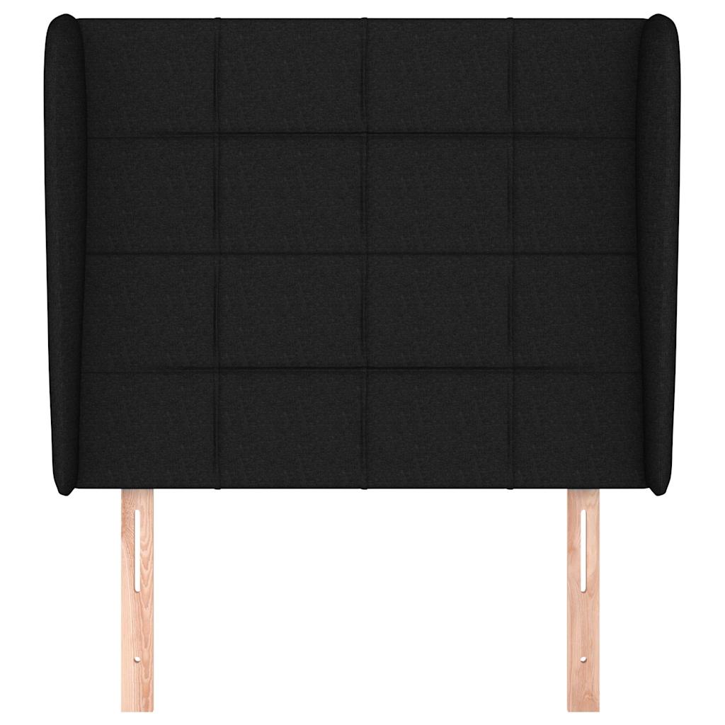 Vidaxl hoofdbord met randen 103x23x118 128 cm stof zwart