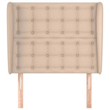 Vidaxl hoofdbord met randen 83x23x118 128 cm kunstleer cappuccinokleur