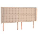 Vidaxl hoofdbord met randen 183x23x118 128cm kunstleer cappuccinokleur