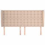 Vidaxl hoofdbord met randen 183x23x118 128cm kunstleer cappuccinokleur
