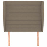 Vidaxl hoofdbord met randen 83x23x118 128 cm stof taupe
