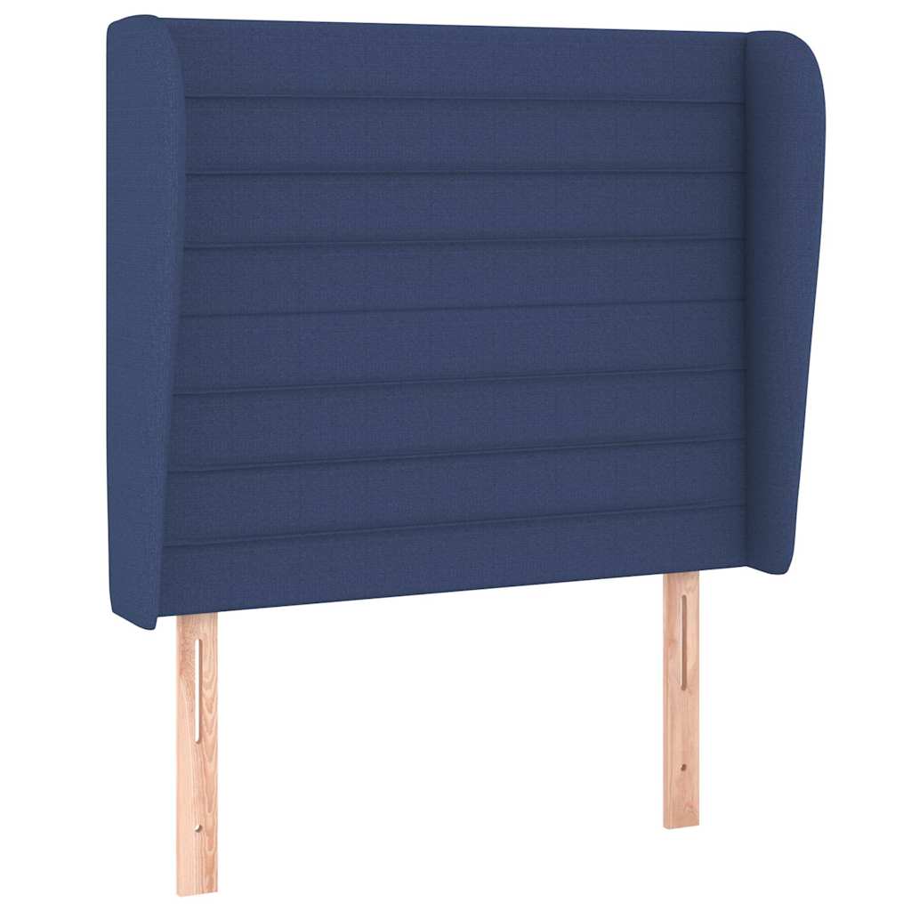 Vidaxl hoofdbord met randen 83x23x118 128 cm stof blauw