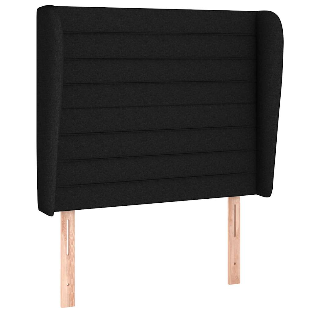 Vidaxl hoofdbord met randen 103x23x118 128 cm stof zwart