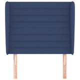 Vidaxl hoofdbord met randen 103x23x118 128 cm stof blauw