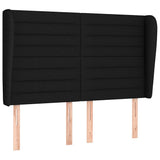 Vidaxl hoofdbord met randen 147x23x118 128 cm stof zwart