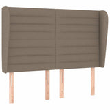 Vidaxl hoofdbord met randen 147x23x118 128 cm stof taupe