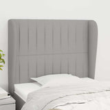 Vidaxl hoofdbord met randen 83x23x118 128 cm stof lichtgrijs