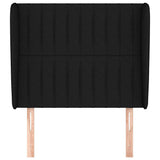 Vidaxl hoofdbord met randen 83x23x118 128 cm stof zwart