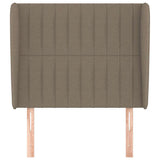Vidaxl hoofdbord met randen 83x23x118 128 cm stof taupe