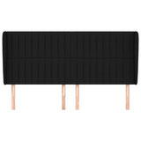 Vidaxl hoofdbord met randen 203x23x118 128 cm stof zwart