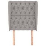 Vidaxl hoofdbord met randen 83x23x118 128 cm stof lichtgrijs