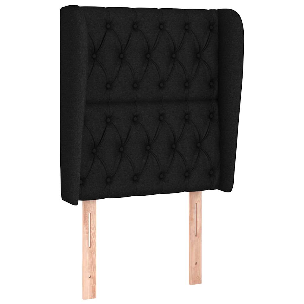 Vidaxl hoofdbord met randen 83x23x118 128 cm stof zwart